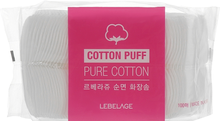 Cotton Puffs - Lebelage Cotton Puff Pure Cotton — photo N1