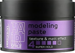 Hair Styling Paste, level 4 - Prosalon Styling Hair Style Modeling Paste Texture & Matt Effect 4 Super Hold — photo N1