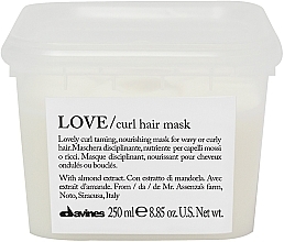 Moisturizing Curl Enhancer Mask - Davines Love Curl Hair Mask  — photo N1