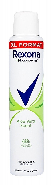 Antiperspirant Spray - Rexona Motion Sense Aloe Vera Antiperspirant 0% Alcohol — photo N2