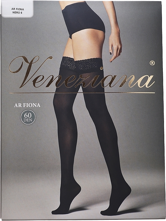 Women's Stockings "Ar Fiona", 60 Den, nero - Veneziana — photo N1