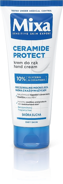 Protective Ceramide Hand Cream for Dry Skin - Mixa Ceramide Protect Hand Cream — photo N1