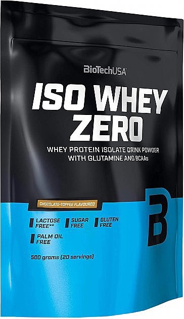 Chocolate Toffee Protein - BioTechUSA ISO Whey Zero Lactose Free Chocolate Toffee Protein — photo N1