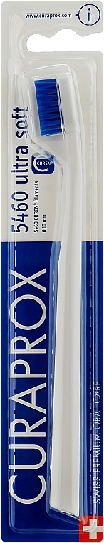 Toothbrush "Ultra Soft", white-blue - Curaprox — photo N3