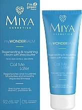 Regenerating and Nourishing Face Cream with Shea Butter - Miya Cosmetics My Wonder Balm Call Me Later Face Cream — photo N17