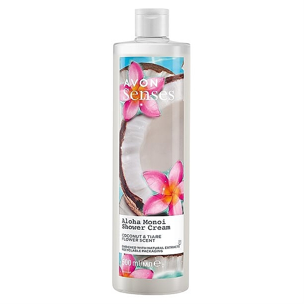 Shower Cream "Coconut & Tahitian Flower" - Avon — photo N1