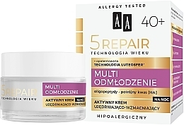 Fragrances, Perfumes, Cosmetics Anti-Wrinkle Night Cream 40+ - AA Age Technology 5 Repair Night Cream