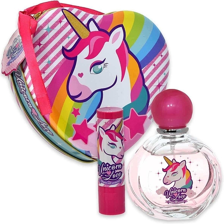 Set - Lorenay Unicorn Love Set (edt/50ml + lip/balm/3.4g) — photo N1