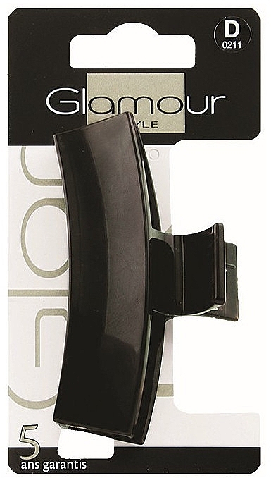 Hair Clamp, 0211, black - Glamour — photo N1