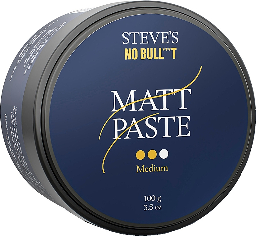 Matte Hair Paste, medium hold - Steve's No Bull***t Matt Paste Medium — photo N1