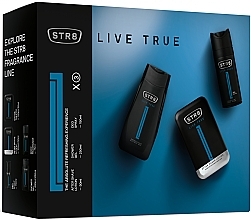 Fragrances, Perfumes, Cosmetics STR8 Live True - Set (ash/lot/50ml + deo/spray/150ml + sh/gel/250ml)