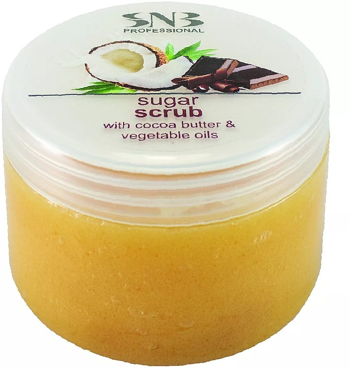 Sugar Scrub with Cocoa Butter and Vegetable Oils - SNB Professional Sugar Scrub with Cocoa Butter & Vegetable Oil — photo N1