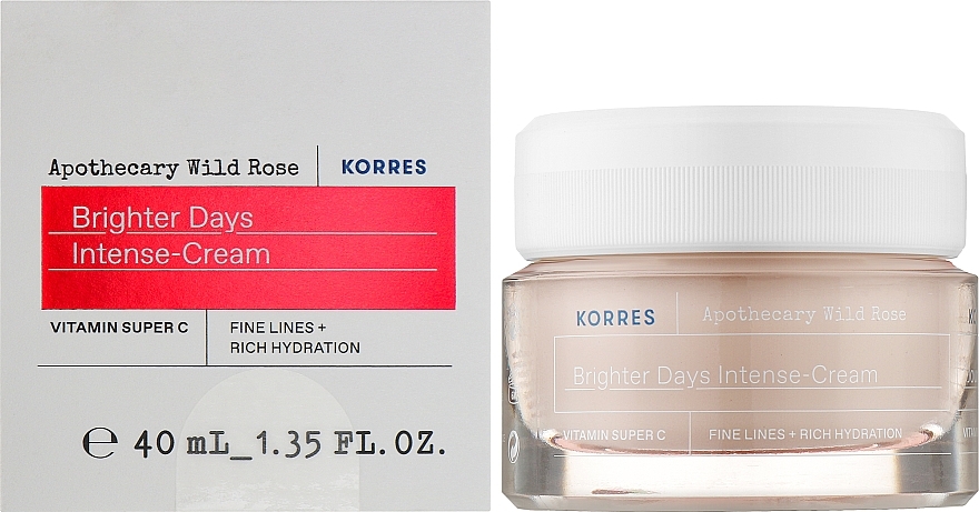 Intensive Day Face Cream - Korres Apothecary Wild Rose Brighter Days Intense-Cream — photo N12