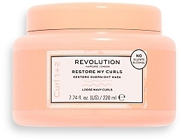 Moisturizing Night Mask for Curly Hair - Revolution Haircare Restore My Curls Overnight — photo N2