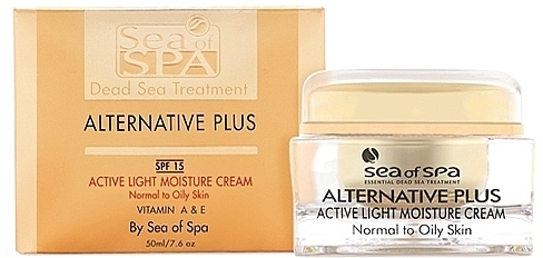 Light Moisturizing Cream for Oily Skin - Sea Of Spa Alternative Plus Active Light Moisture Cream — photo N3