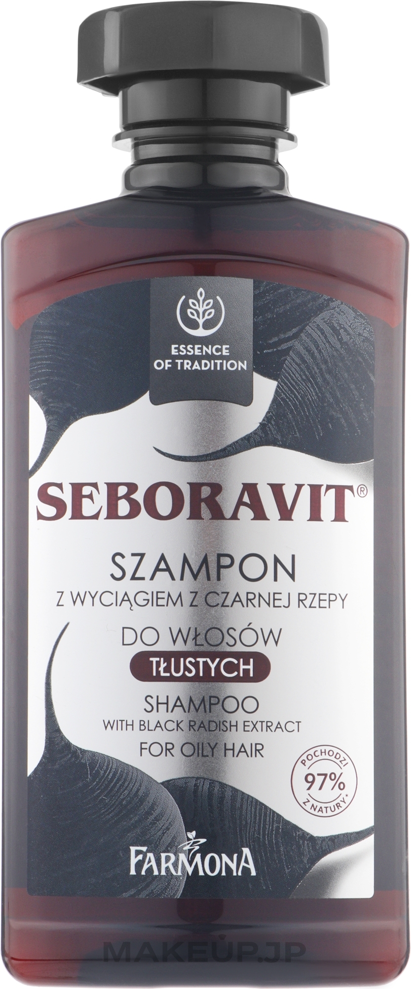 Oily Hair Shampoo "Seboravit" - Farmona Seboravit Shampoo — photo 330 ml