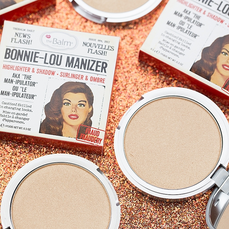 Highlighter, Shimmer and Shadow - theBalm Bonnie-Lou Manizer Highlighter & Shadow — photo N8