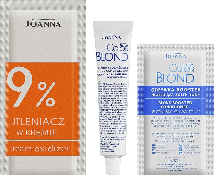 Hair Lightener - Joanna Ultra Color Blond 4 Tones — photo N2