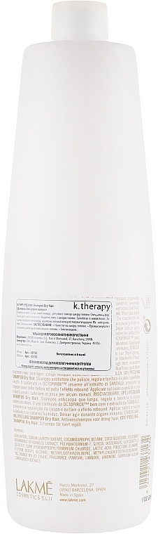 Anti-Dandruff Shampoo for Dry Hair - Lakme K.Therapy Peeling Shampoo — photo N15
