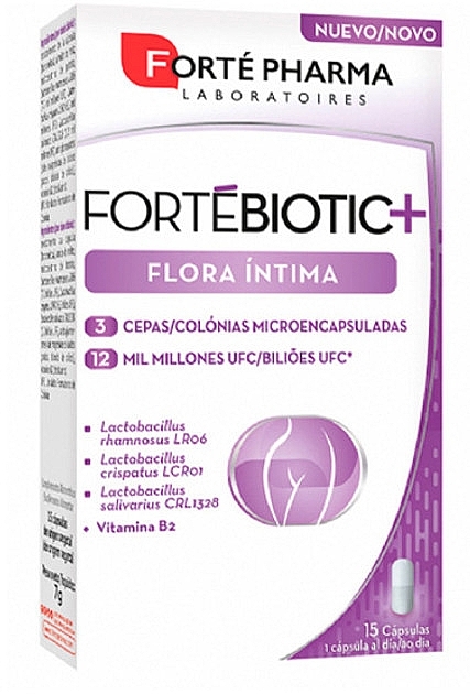 Dietary Supplement to Support Healthy Vaginal Flora, Caps - Forte Pharma Laboratories Fortebiotic+ Intimate Flora — photo N1