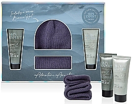 Set - The Kind Edit Co Skin Expert Beanie Gift Set (sh/gel/100ml + b/lot/100ml + beanie hat) — photo N1