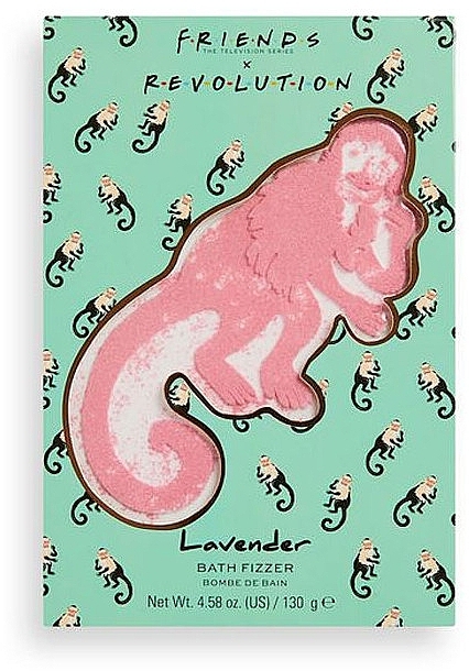 Bath Bomb - Makeup Revolution X Friends Lavender Monkey Bath Fizzer — photo N1