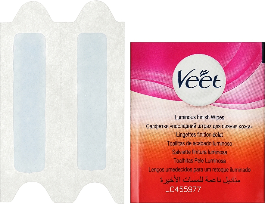 Face Wax Strips with Almond Oil - Veet Easy-Gel — photo N12