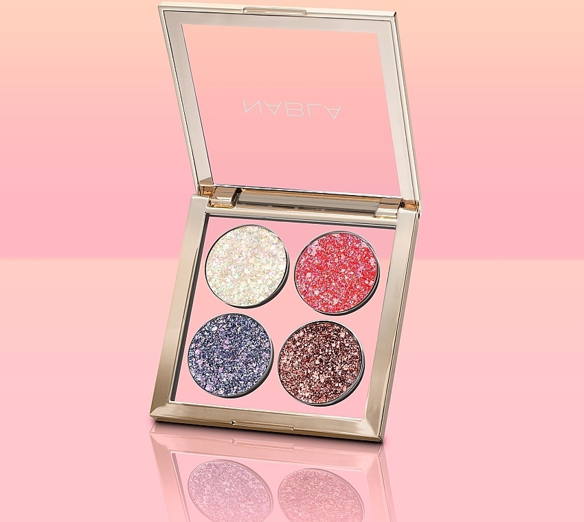 Eyeshadow Palette - Nabla Miami Lights Collection Glitter Palette — photo N3