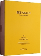 Set - Missha Bee Pollen Renew Skincare Set (ton/150ml + emulsion/130ml + mini/ton/30ml + mini/emulsion/30ml) — photo N1