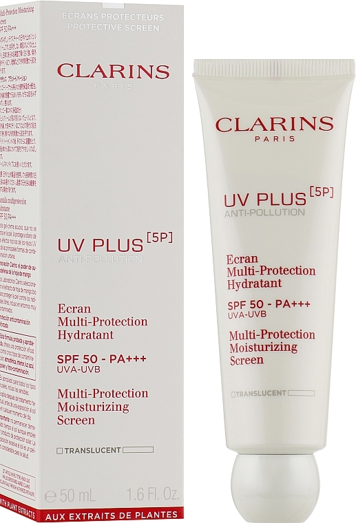 Moisturizing Protective Face Fluid - Clarins Uv Plus [5p] Multi-protection Moisturizing Screen SPF 50-PA+++ — photo N7