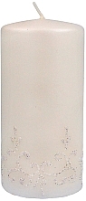 Fragrances, Perfumes, Cosmetics Tiffany Candle, 7x14cm, white - Artman Tiffany Candle
