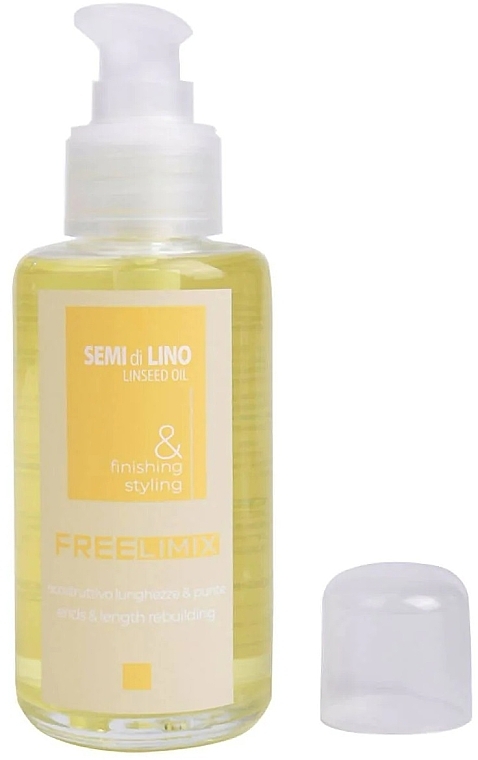 Hair Oil 'Hair Ends Repairing & Length Rebuilding' - Freelimix Semi Di Lino Linseed Oil Ends And Lenght Rebuilding — photo N4