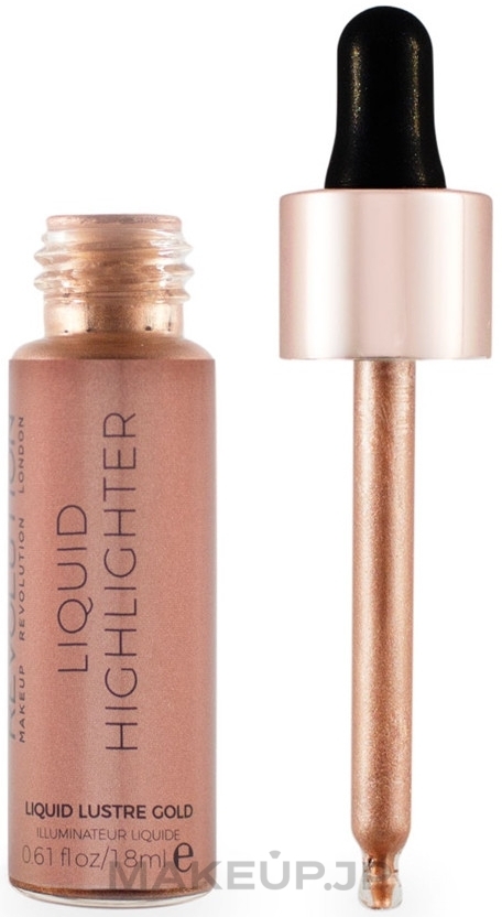 Liquid Face Highlighter - MakeUp Revolution Liquid Highlighter — photo Lustre Gold