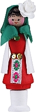 Fragrances, Perfumes, Cosmetics Souvenir Car Air Freshener with Fragrant Oil, red dress, green scarf - Bulgarian Rose Girl