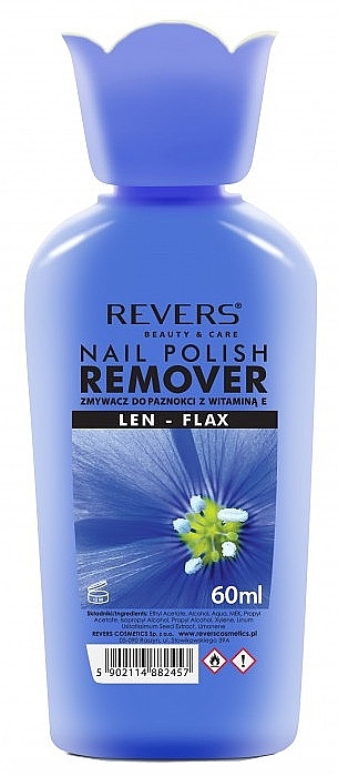 Acetone-Free Nail Polish Remover with Flax - Revers Remover — photo N3