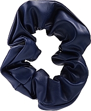 Fragrances, Perfumes, Cosmetics Elastic Hair Band, 23897, eco-leather, navy - Top Choice