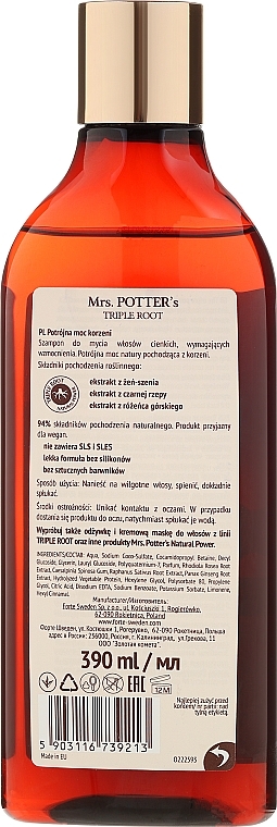 Shampoo - Mrs. Potter's Helps To Strenghten Shampoo — photo N2