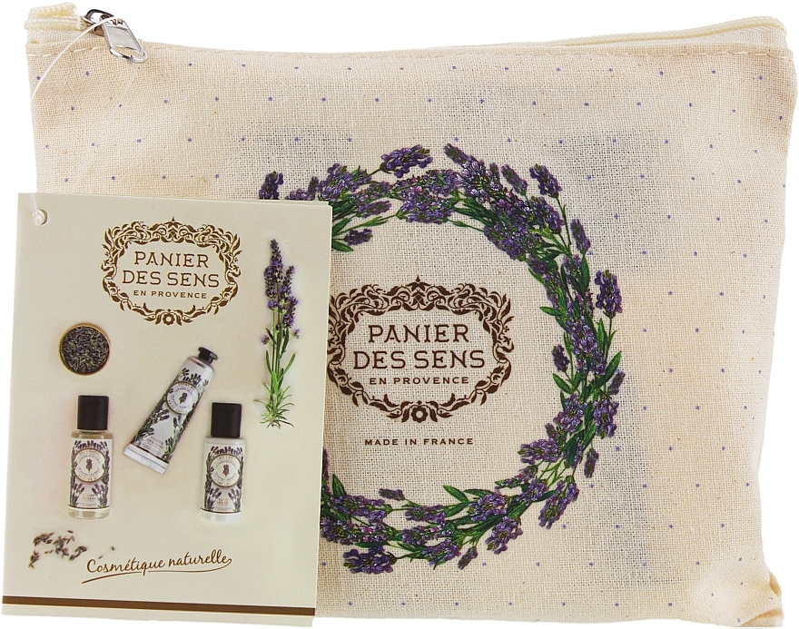 Set - Panier des Sens Travel set Relaxing Lavender (h/cr/30ml + sh/gel/50ml + b/lot/50ml) — photo N3