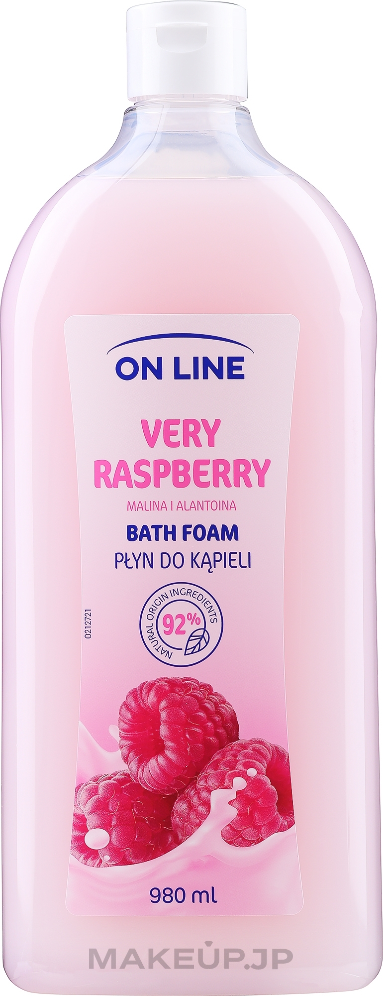 Raspberry Bath Foam - On Line Bath Foam Very Raspberry — photo 980 ml