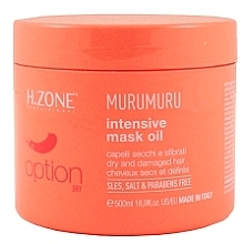 Fragrances, Perfumes, Cosmetics Dry & Damaged Hair Mask - H.Zone Option Murumuru Intensivr Mask Oil