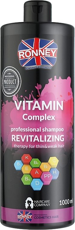 Vitamin Complex Thin & Weak Hair Shampoo - Ronney Vitamin Complex Revitalizing Shampoo — photo N1