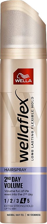 GIFT! Extra Hold Hair Spray 2-Days-Volume - Wella Wellaflex 2-Days-Volume — photo N4