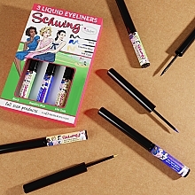 Set - theBalm Ladies Schwing Liquid Eyeliner Trio (eye/liner/3x1.7ml) (1.7 ml) — photo N9