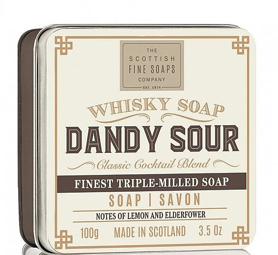 Soap "Dandy Sour" - Scottish Fine Soaps Dandy Sour Sports Soap In A Tin — photo N2