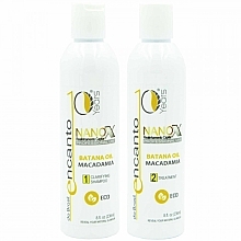 Fragrances, Perfumes, Cosmetics Keratin Hair Straightening Set - Encanto Nanox Set (sh/236ml + treatm/236ml)