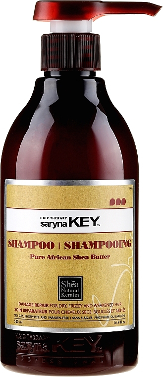 Repair Shampoo - Saryna Key Pure African Shea Shampoo Damage Repair — photo N3