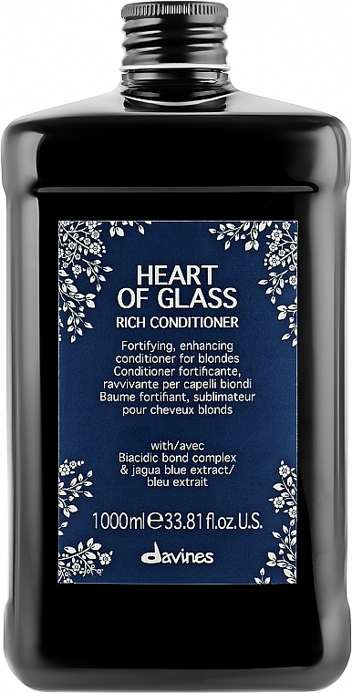 Nourishing Color Preserving Blonde Conditioner - Davines Heart Of Glass Rich Conditioner — photo N1