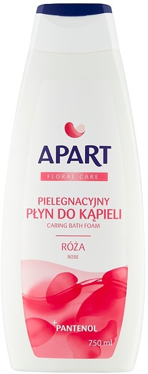 Bath Cream Foam "Rose" - Apart +Pantenol Floral Care Creamy Bath Foam Rose — photo N1