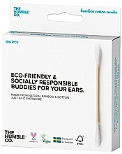 Fragrances, Perfumes, Cosmetics Bamboo Cotton Swabs - The Humble Co. Cotton Swabs White