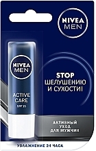 Fragrances, Perfumes, Cosmetics Men Lip Balm - Nivea Men Active Care